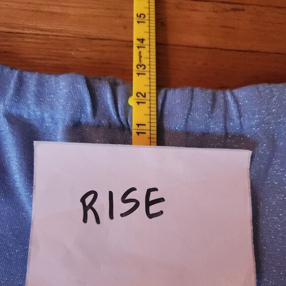 CIRCUS HOTEL Glitter Knit Geometric Colorblock Trousers - Picture 4 of 12